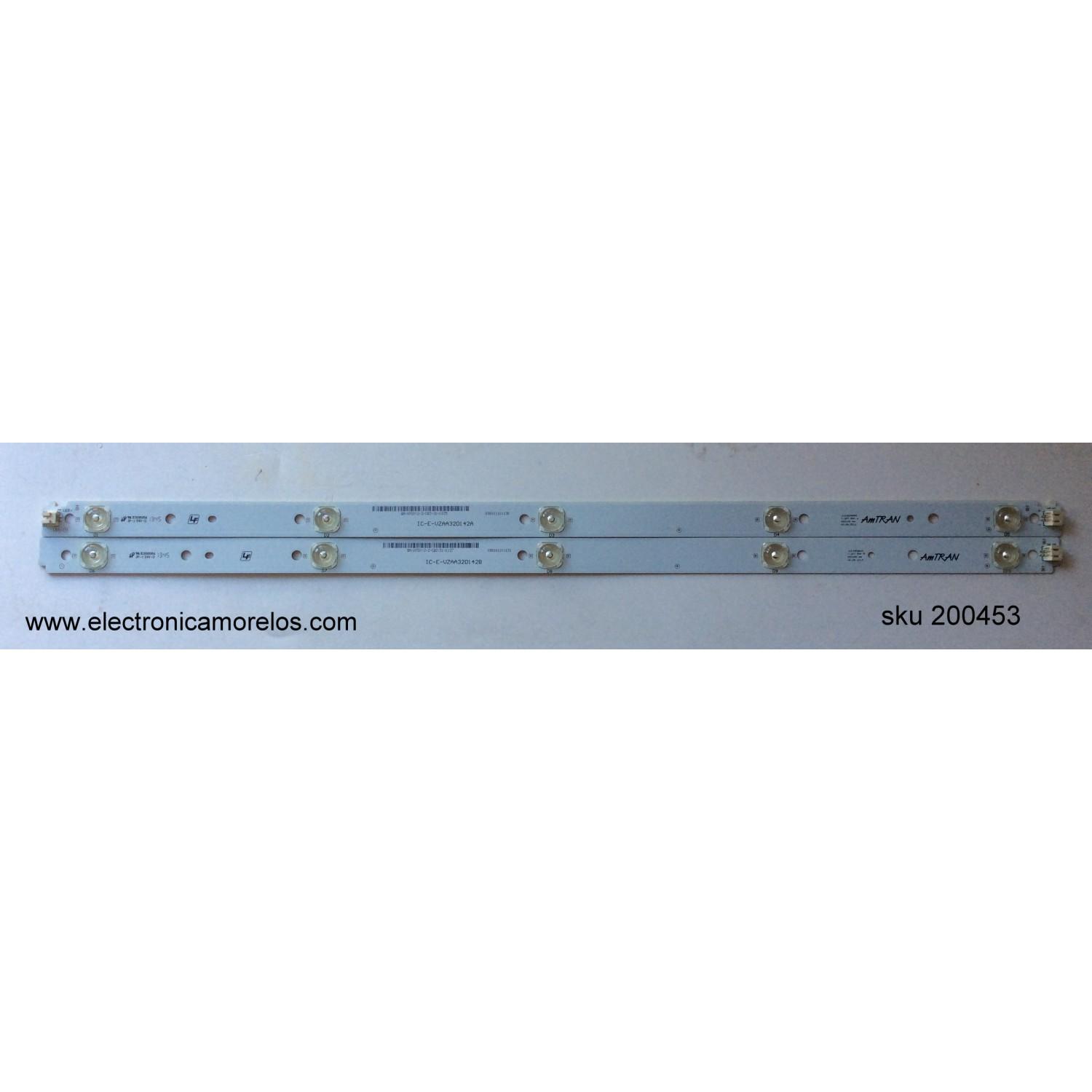 KIT DE LED'S PARA TV (2 PIEZAS) / VIZIO IC-E-VZAA32D142A / IC-E-VZAA32D142B / JLE32EM500 / 098101101130 / 098101101131 / E306084 / MODELO E320-A0